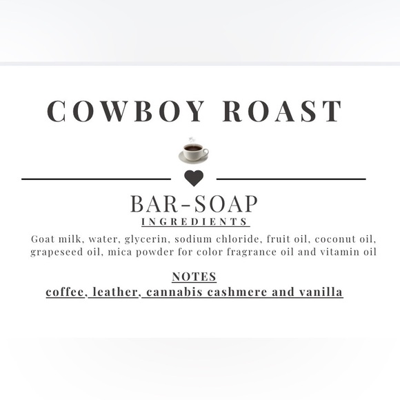 COWBOY ROAST☕️ BODY BAR! Handcrafted - Picture 2 of 2